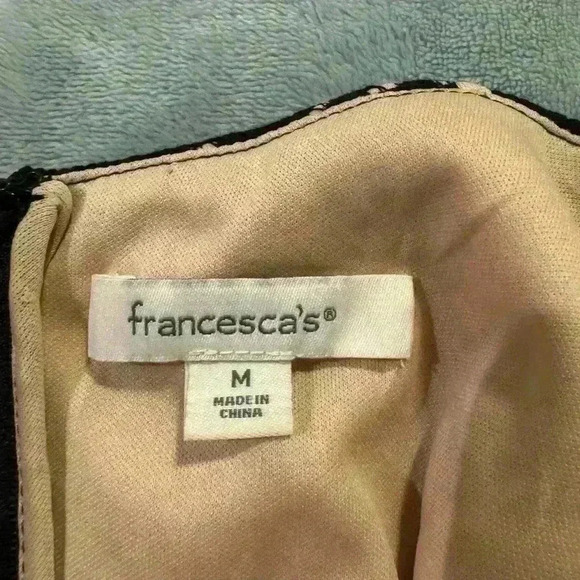 Women’s Black&Cream Francesca’s Dress - Picture 3 of 6